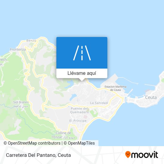 Mapa Carretera Del Pantano