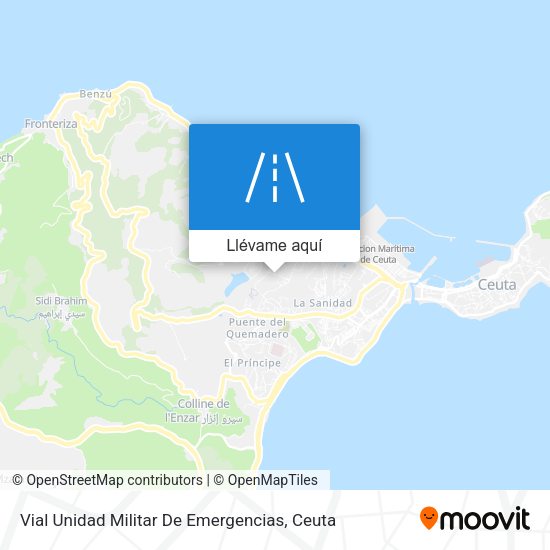 Mapa Vial Unidad Militar De Emergencias