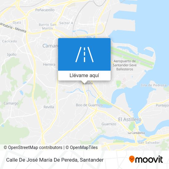 Mapa Calle De José María De Pereda