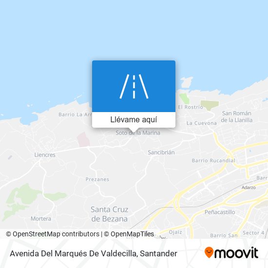 Mapa Avenida Del Marqués De Valdecilla