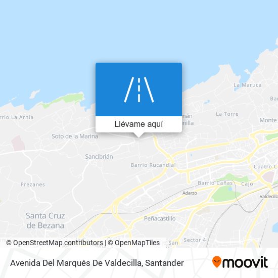 Mapa Avenida Del Marqués De Valdecilla