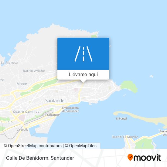 Mapa Calle De Benidorm
