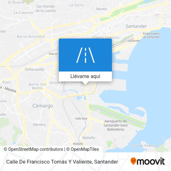 Mapa Calle De Francisco Tomás Y Valiente