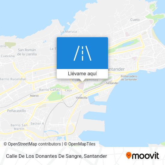 Mapa Calle De Los Donantes De Sangre
