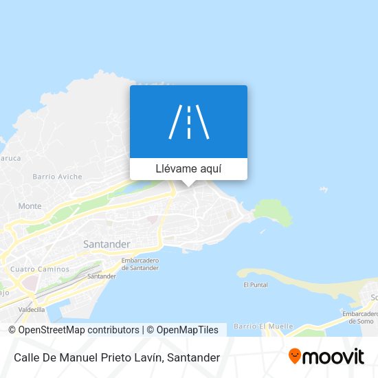 Mapa Calle De Manuel Prieto Lavín