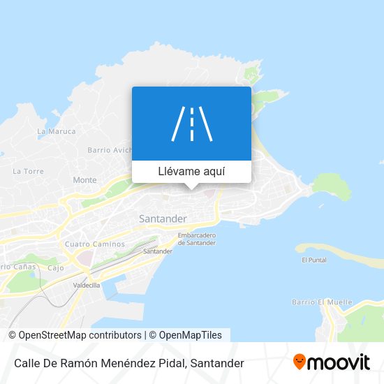 Mapa Calle De Ramón Menéndez Pidal