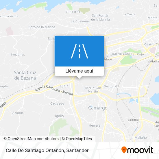 Mapa Calle De Santiago Ontañón