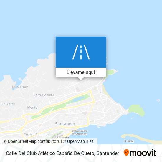 Mapa Calle Del Club Atlético España De Cueto
