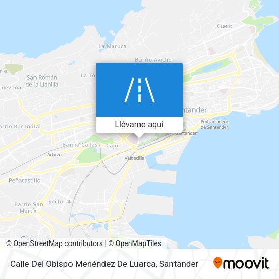 Mapa Calle Del Obispo Menéndez De Luarca