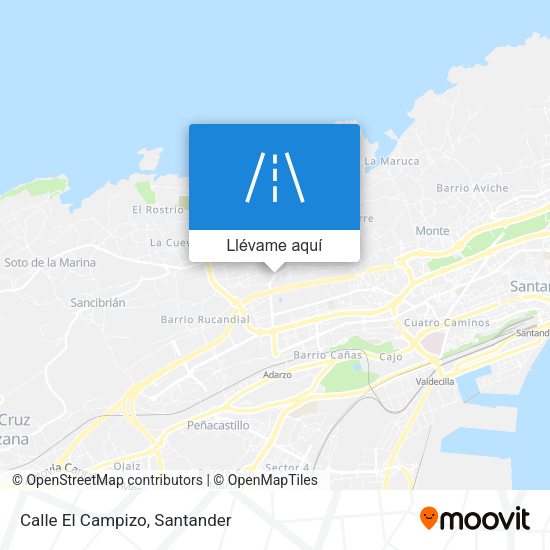 Mapa Calle El Campizo