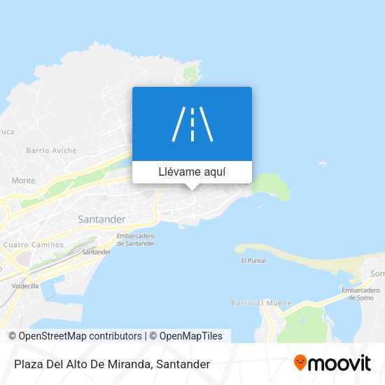 Mapa Plaza Del Alto De Miranda