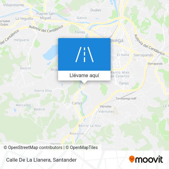 Mapa Calle De La Llanera