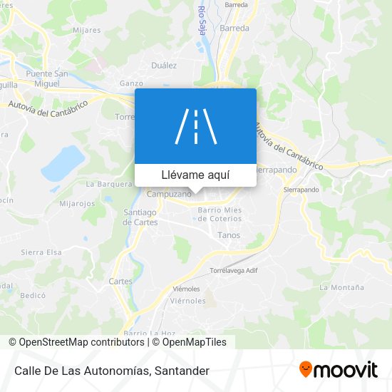 Mapa Calle De Las Autonomías