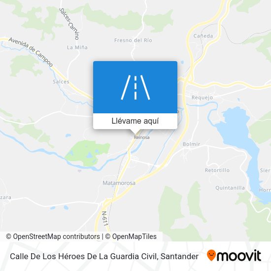 Mapa Calle De Los Héroes De La Guardia Civil