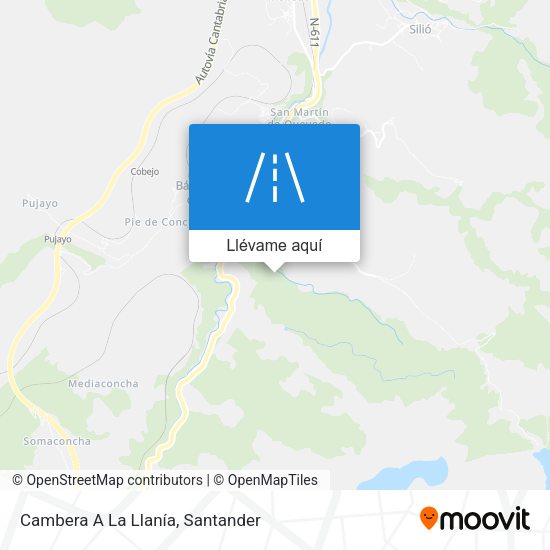 Mapa Cambera A La Llanía
