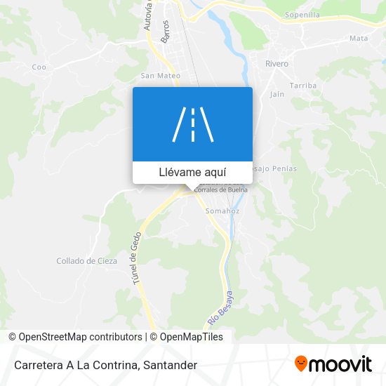 Mapa Carretera A La Contrina