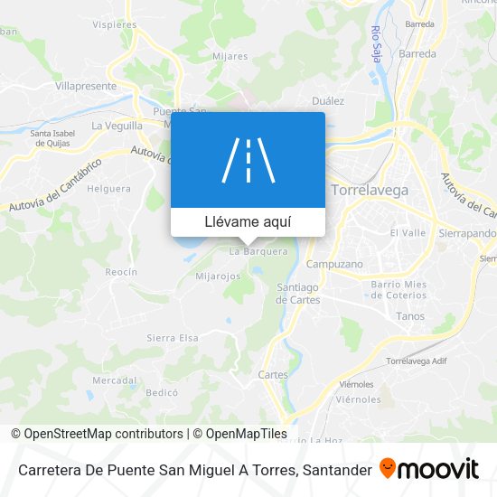 Mapa Carretera De Puente San Miguel A Torres