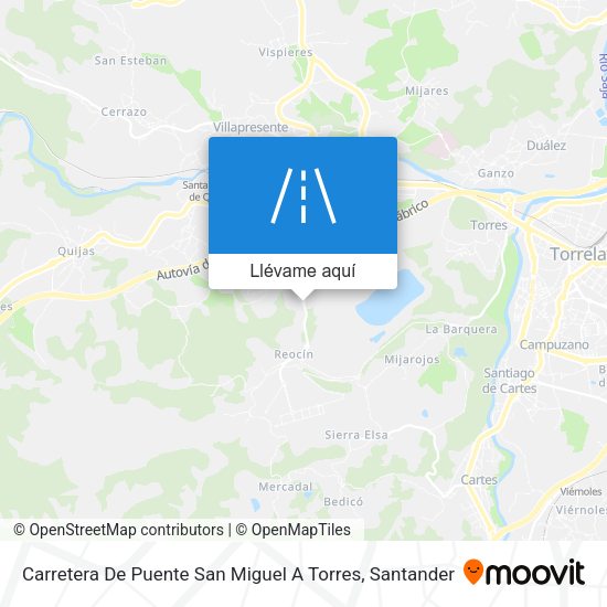 Mapa Carretera De Puente San Miguel A Torres