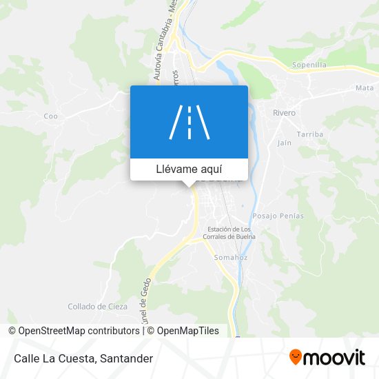 Mapa Calle La Cuesta