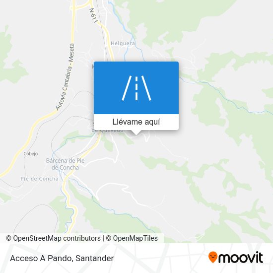 Mapa Acceso A Pando