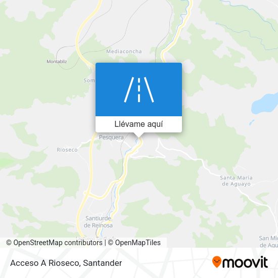 Mapa Acceso A Rioseco