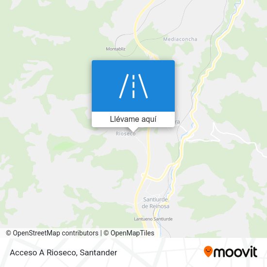 Mapa Acceso A Rioseco