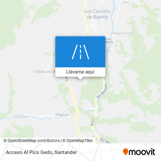 Mapa Acceso Al Pico Gedo