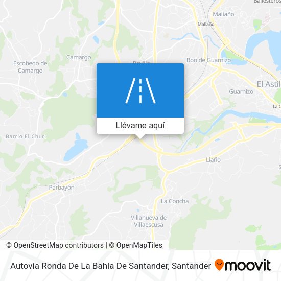 Mapa Autovía Ronda De La Bahía De Santander