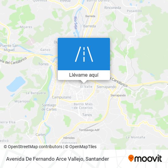 Mapa Avenida De Fernando Arce Vallejo