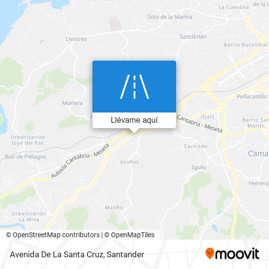 Mapa Avenida De La Santa Cruz