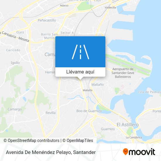 Mapa Avenida De Menéndez Pelayo