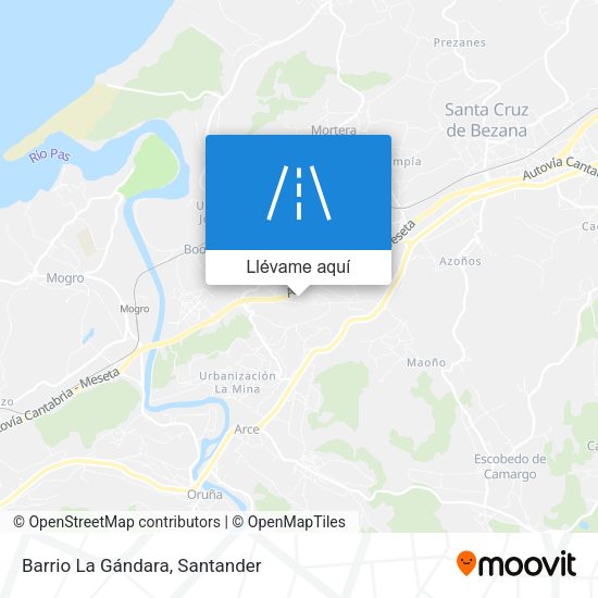 Mapa Barrio La Gándara