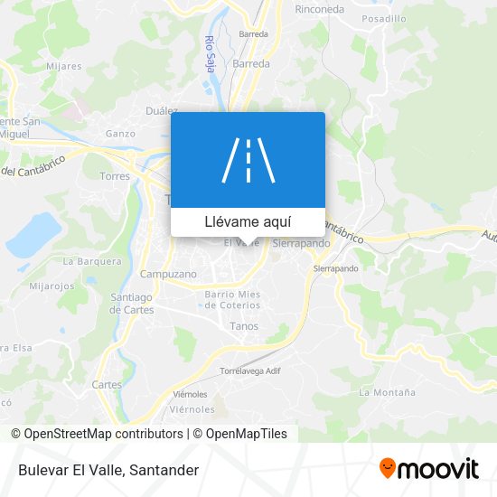 Mapa Bulevar El Valle