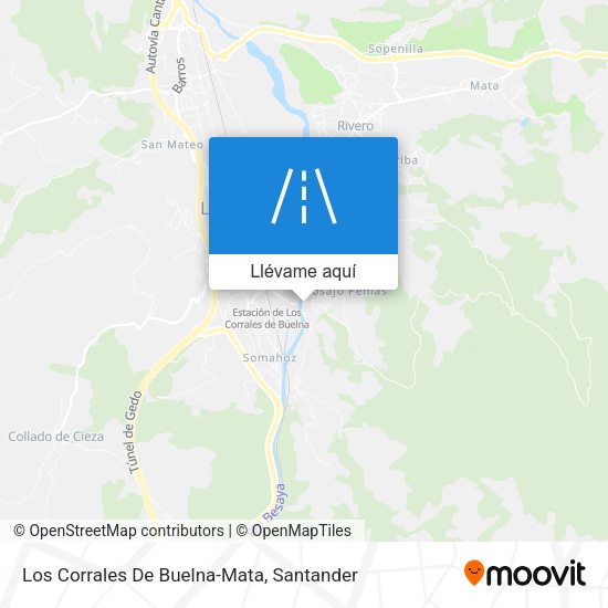 Mapa Los Corrales De Buelna-Mata