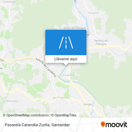 Mapa Pasarela Carandía-Zurita