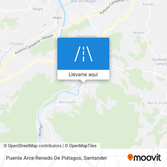 Mapa Puente Arce-Renedo De Piélagos