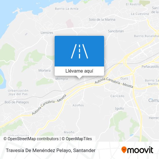 Mapa Travesía De Menéndez Pelayo