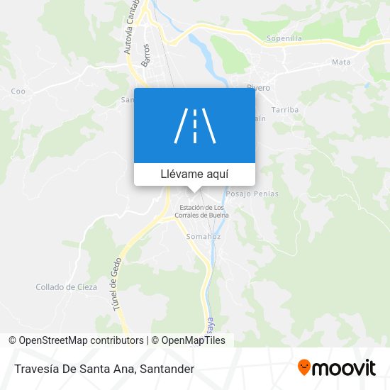 Mapa Travesía De Santa Ana