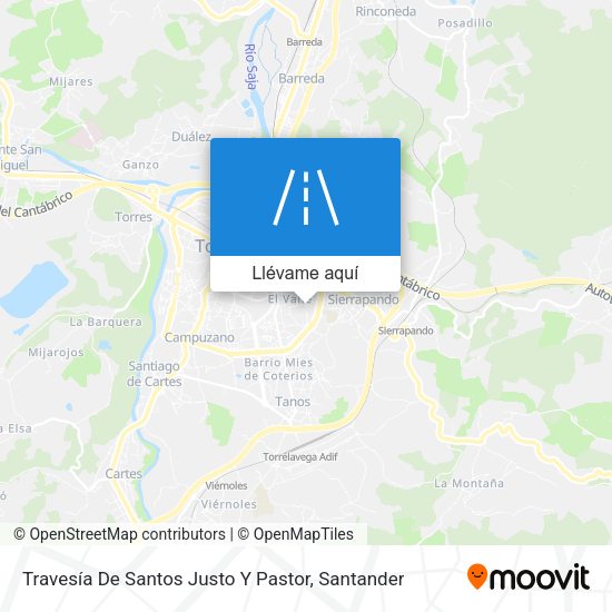 Mapa Travesía De Santos Justo Y Pastor