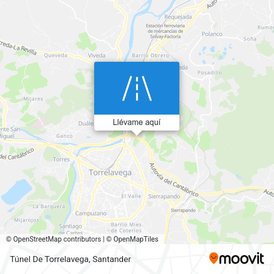 Mapa Túnel De Torrelavega