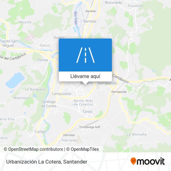 Mapa Urbanización La Cotera