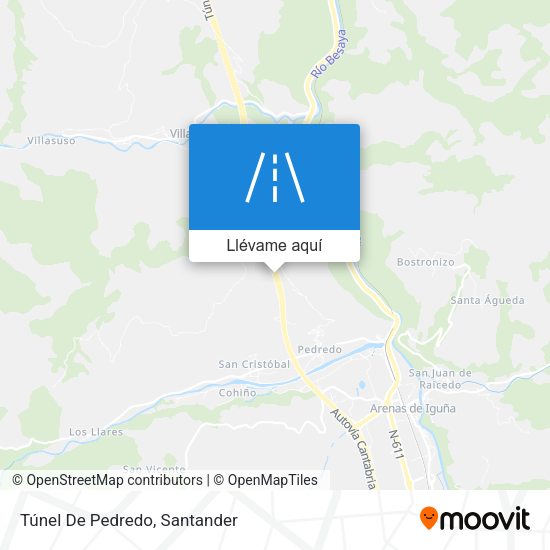 Mapa Túnel De Pedredo