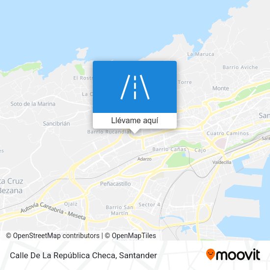 Mapa Calle De La República Checa
