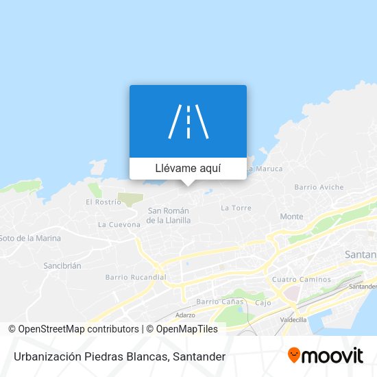 Mapa Urbanización Piedras Blancas