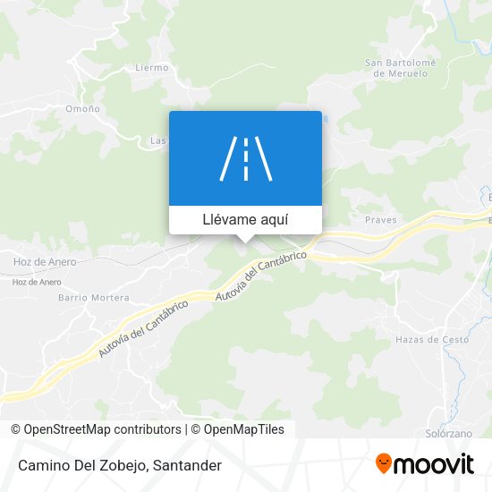 Mapa Camino Del Zobejo