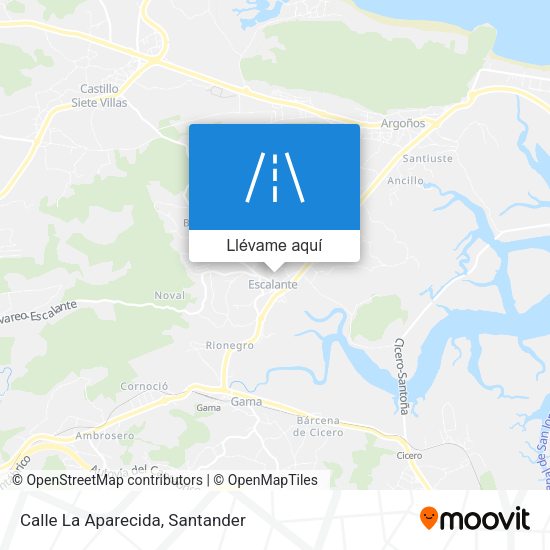 Mapa Calle La Aparecida