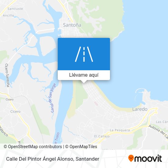 Mapa Calle Del Pintor Ángel Alonso
