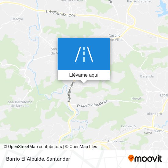 Mapa Barrio El Albulde