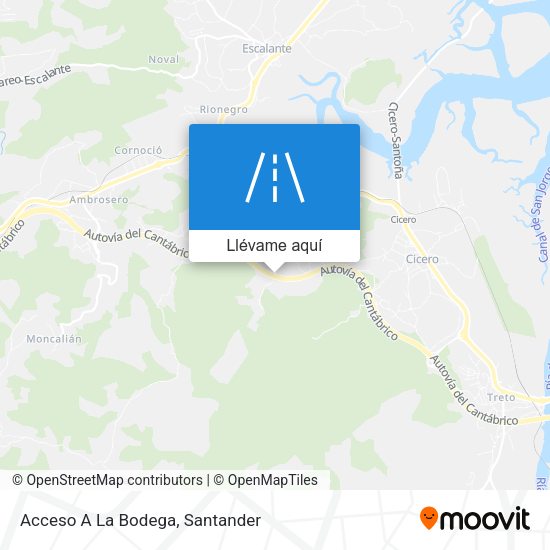 Mapa Acceso A La Bodega