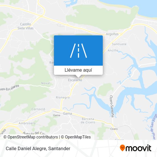 Mapa Calle Daniel Alegre